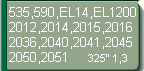 F. Jonse. 535, 590, EL14, EL1200, 2012, 2014, 2015, 2016, 2036, 2040, 2041, 2045, 2050, 2051(325-1,3