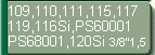 Fr Dolmar 109, 110, 111, 115, 117, 119, 116SI, PS6000I, 120SI, PS6800I (3/8-1,5)
