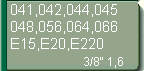 Fr Stihl 041, 042, 044, 045, 046, 048, 056, 064, 066, E15, E20, E220(3/8-1,6)
